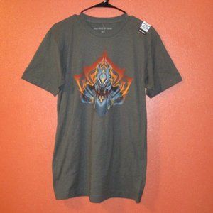 Hot Topic Shirt NEW For Fans Men Medium Gray Red Orange Short Sleeve Shirt